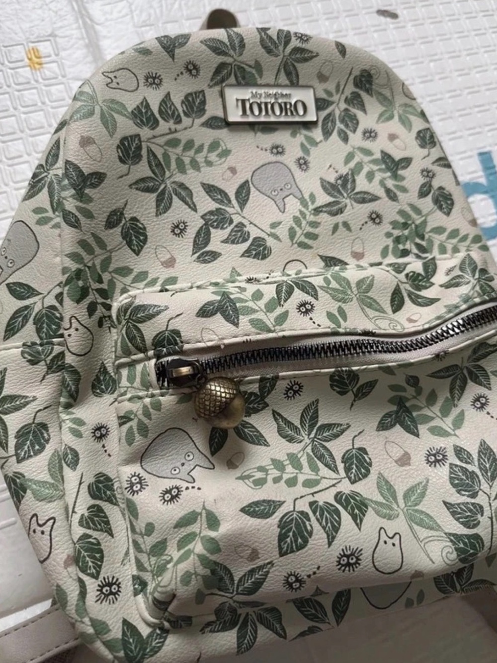 Totoro Green Leaf Mini Backpack -
